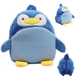Lovely Blue Penguin Baby Toddlers Mini Plush Snack Lunch Toy Bag