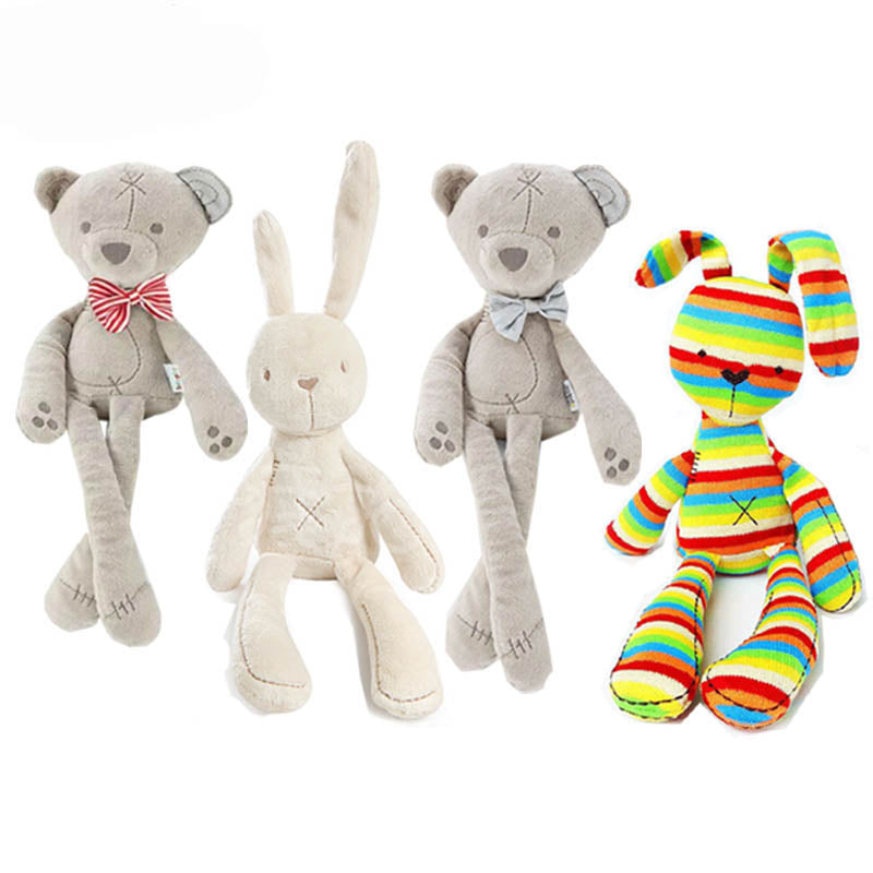 Lovely Bunny Rabbit and Teddy Bear Stuffed & Plush Toys Sleeping Companions