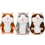 Lovely Talking Speaking Hamster Mimicry Plush Stuffed Toy Repeats Whatever You Say