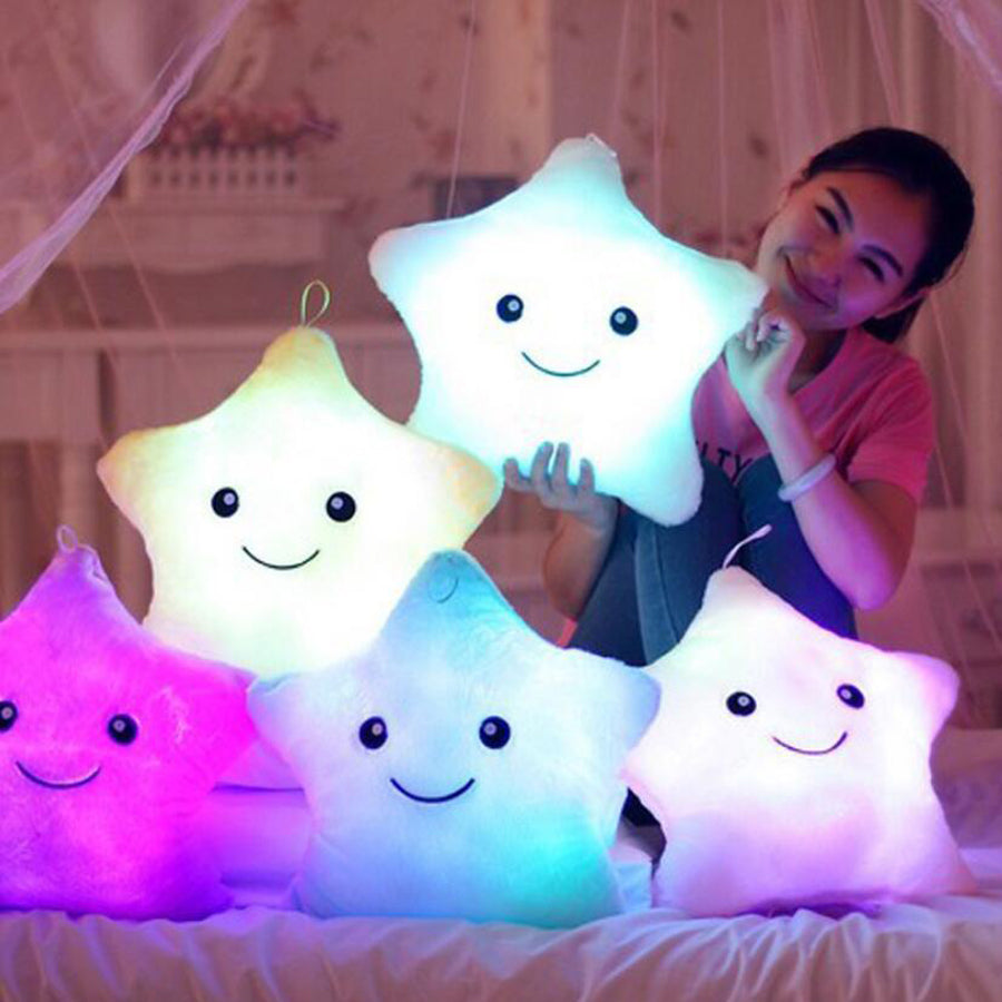 Luminous LED Light Star Plush Pillow